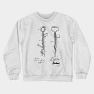 Weed Puller Vintage Patent Hand Drawing Crewneck Sweatshirt